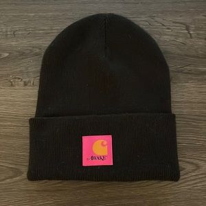 Black Carhartt x Awake NY with pink box logo